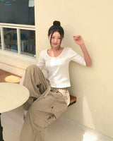 [MADE/6colors] WANT MILLED COTTON FOUR-SLEEVE T-SHIRT