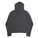 LOGO HOODIE KNIT ZIP-UP ( CHARCOAL )