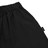 ワイドバンディングコットンパンツ [BLACK]