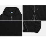 graffiti font logo 2-way zip-up (4color)