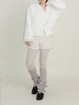 Kina Bendable Angora Fur Micro Shorts (Angora Fur Fabric)