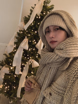 [wool20%] エリーボカシウェービングマフラー