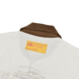 [UNISEX] C.O.M.E Mechanic Short Sleeve Work Jacket (White)