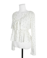 oreo ple big ribbon top + crop cd set