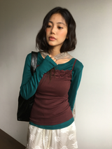 Reverse Rose Skirt (2color)