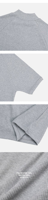 [S/S] スリムゴルジハーフジップアップTシャツ(3color)