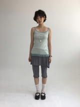 ソム ストライプ レース ノースリーブ (4color)