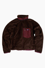 Retro deep pile fleece jacket