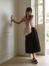Daily ribbon hobo bag_nude pink