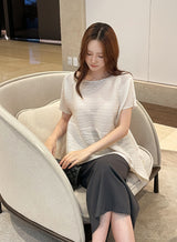 Lubat Unbalanced Pleated Blouse