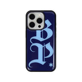 BP lettering epoxy case (navy)