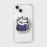 デニムキャットmagsafeスマホグリップ