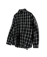87-STAN092 Vintage Forest OverFit Long-Sleeved Tartan Check Shirt