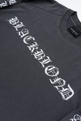 BBD Crushed Faith Pigment Long T-Shirt (Charcoal)