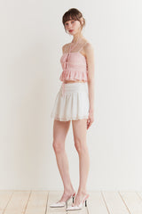 WHISPER BUTTON TOP pink