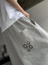 Bruni Eyelet Stud Bermuda Shorts 3color
