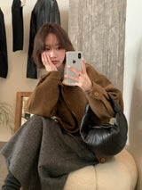 Boa Collar Short Blouson Jacket