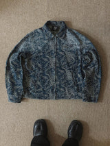 ASCLO Jacquard Denim Zipper Jacket (2color)