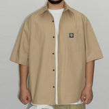 半袖ワークシャツ (BEIGE)