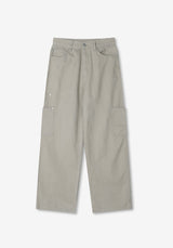 AD Layered Pocket Cotton Wide Pants