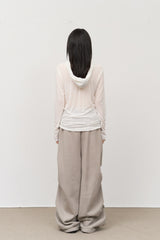 (W) Rord Tencel Hooded Top