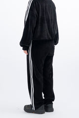 Stua Velour Velvet Set-Up Sweatpants