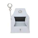 Heart Lock Keyring Multi Pouch Card Wallet Skyblue