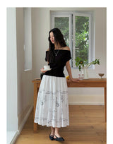 Off Shoulder Ruched Short Sleeve Top