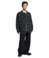 R.C DENIM BDU JACKET - WASHED BLACK