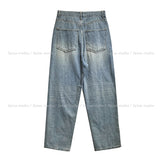 Ripple Semi Baggy Denim Pants