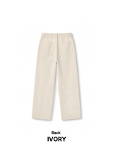 LO Vien Pintuck Half-Banding Semi Wide Pants (4C)