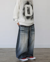 CROSS DEEP DENIM PANTS LB
