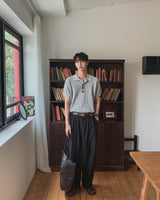 Dainel Two-Tuck Wide Slacks
