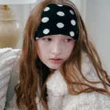 Dot Pattern Hairband (Black)