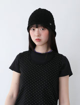 ニットバケットハット(BLACK)