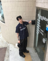 No.1744 ストライプジャージーPKハーフT