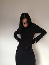 Polka Dot Turtleneck Long Sleeve (5color)