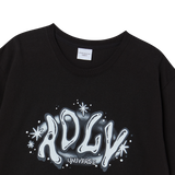 25SS ADLV ユニバースロゴショートスリーブTシャツ ブラック