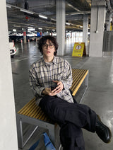 No.1046 PJ check SHIRT (10color)