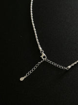 [925silver] Sparkle rope necklace