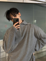 [ASCLO MADE] Nicholson Half Zip Up Knit (3color)