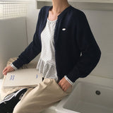 [MADE] Wove, border frill long sleeve T-shirt