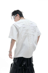 Spine Pleated Heavyweight Tee
