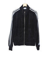 velvet track zip-up jacket