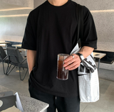 ローガンスピマコットンオーバーフィットレイヤードショートスリーブ