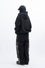 Huile Incision Hooded Zip-Up