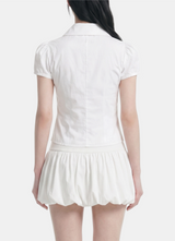 Odette Double Button Blouse