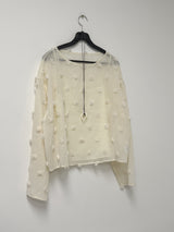[SET] Daisy See-through Blouse Set