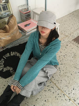 Half frill banding sweat long skirt (2c)
