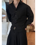 [F/W] ベーシッククロップシャツ(3color)